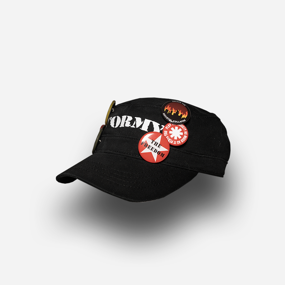 Stormy Black Army Cap