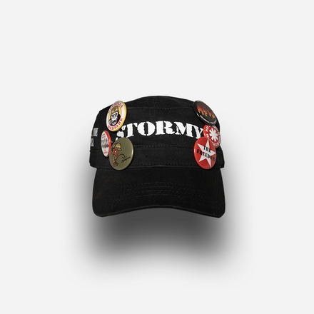 Stormy Black Army Cap